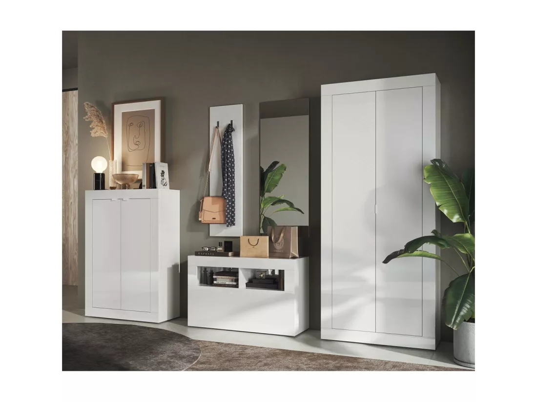 Armoire de rangement avec 2 portes Basic - H186,5 cm