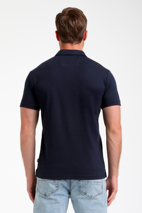 Gabbiano blauwe heren polo