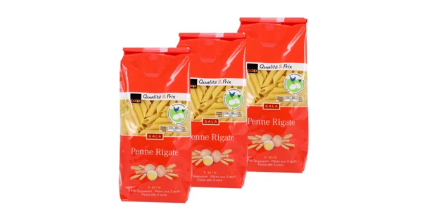 Gala 3-Eier Penne rigate 3x500g