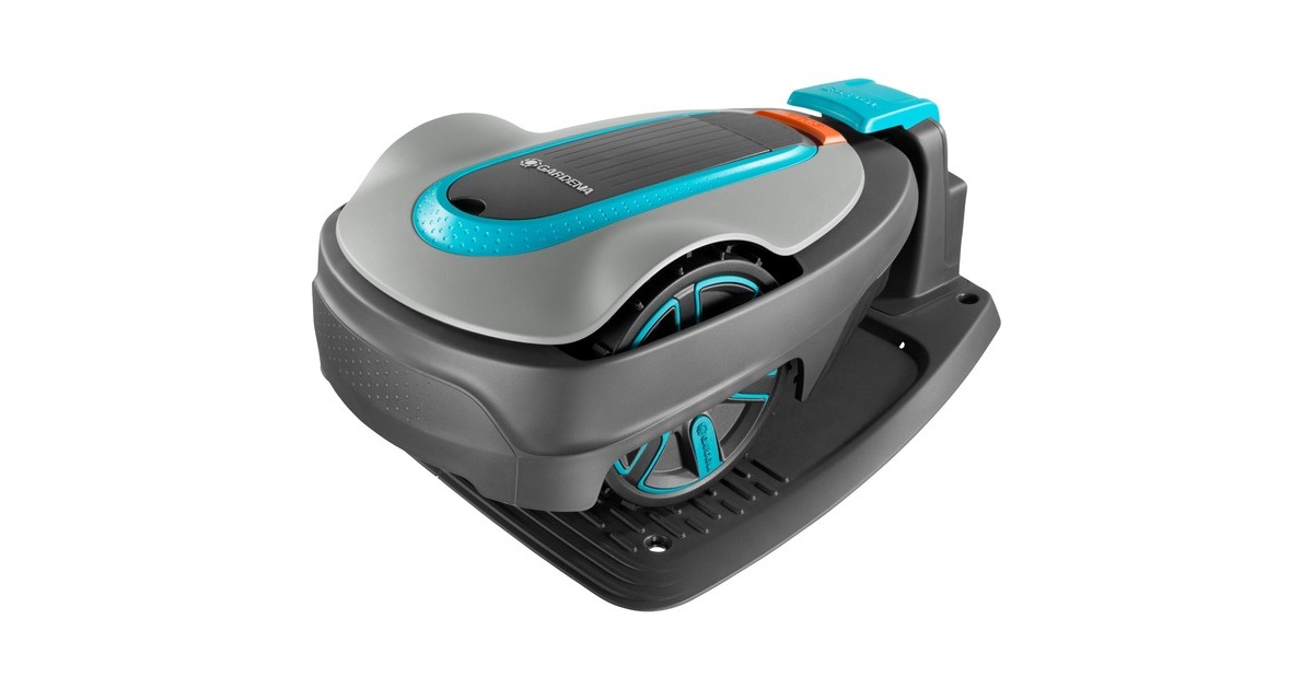 GARDENARobotmaaier SILENO city 250  (Grijs/turquoise, 15001-26, 250 m², Li-ion accu inbegrepen, Bluetooth)