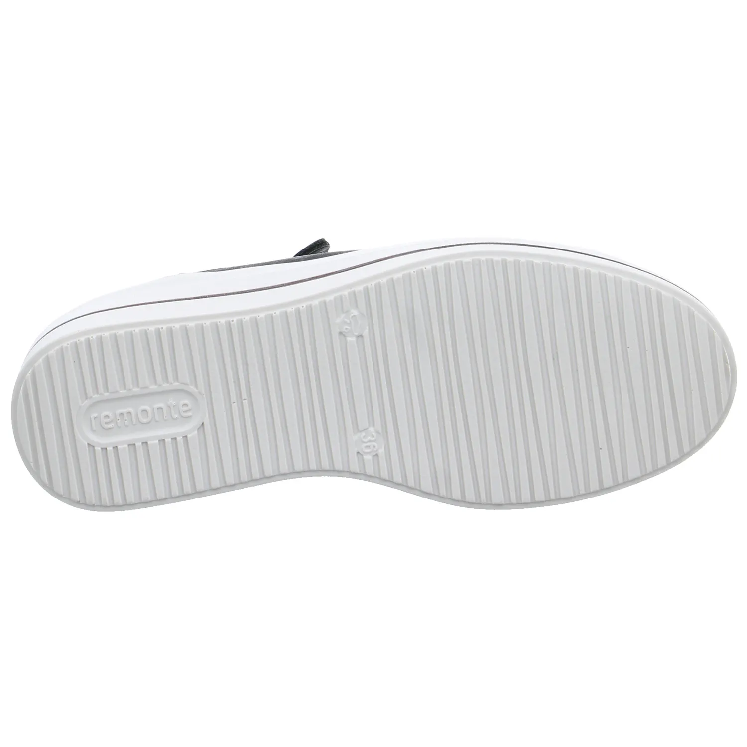 REMONTE Sneaker Schwarz Leder  mit Wechselfussbett