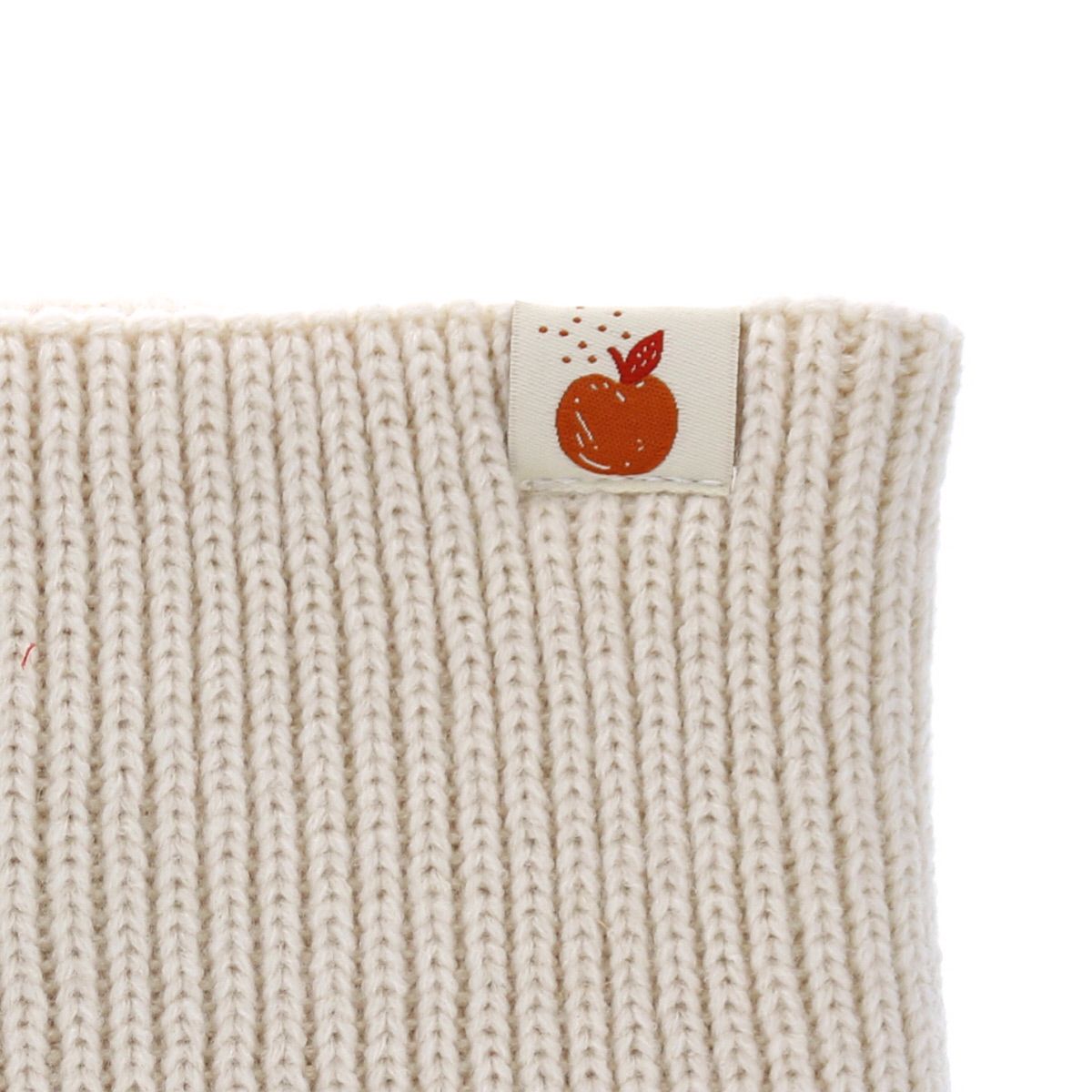 Tour de cou enfant en maille blanc  Amande