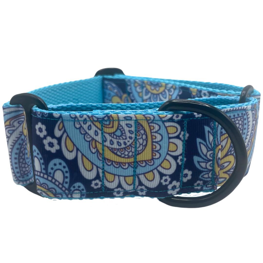 EGV - Coleira Martingale de 4 cm de largura, coleira para galgo feita à mão na Espanha (Caxemira)