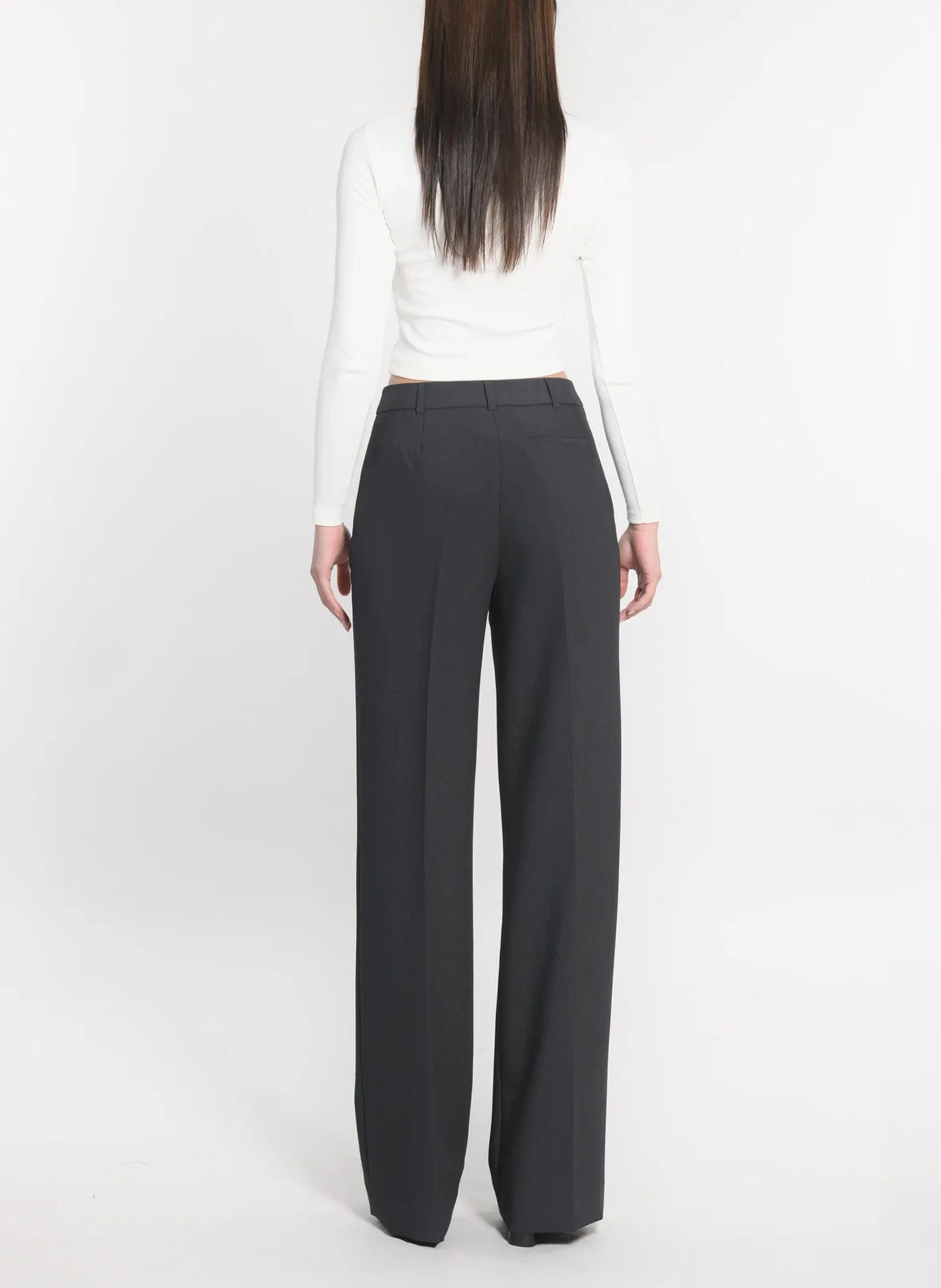 BRITNEY - Pantalon droit | Gris