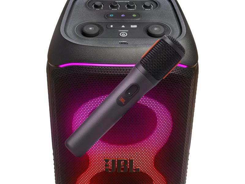 JBL Partybox Drahtloses Mikrofon Schwarz Drahtloses Mikrofon für jede JBL Partybox