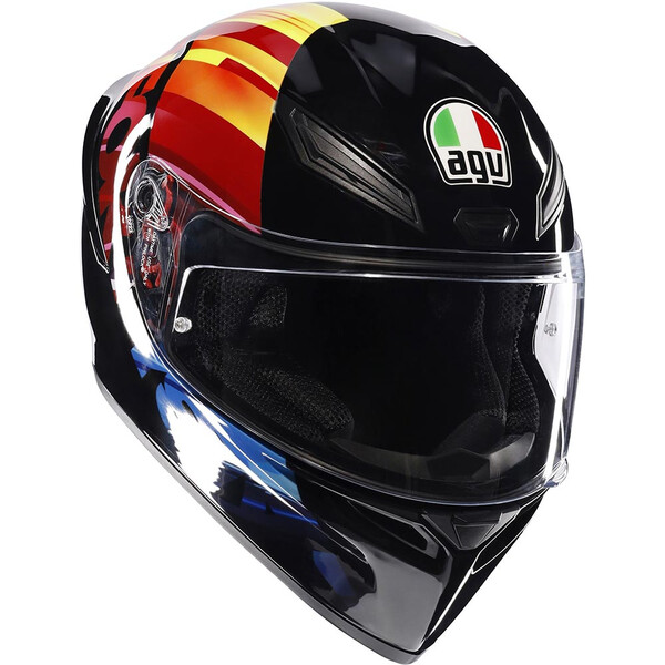 AGV - Casque K1 S Pulse 46 Noir / Multicolore