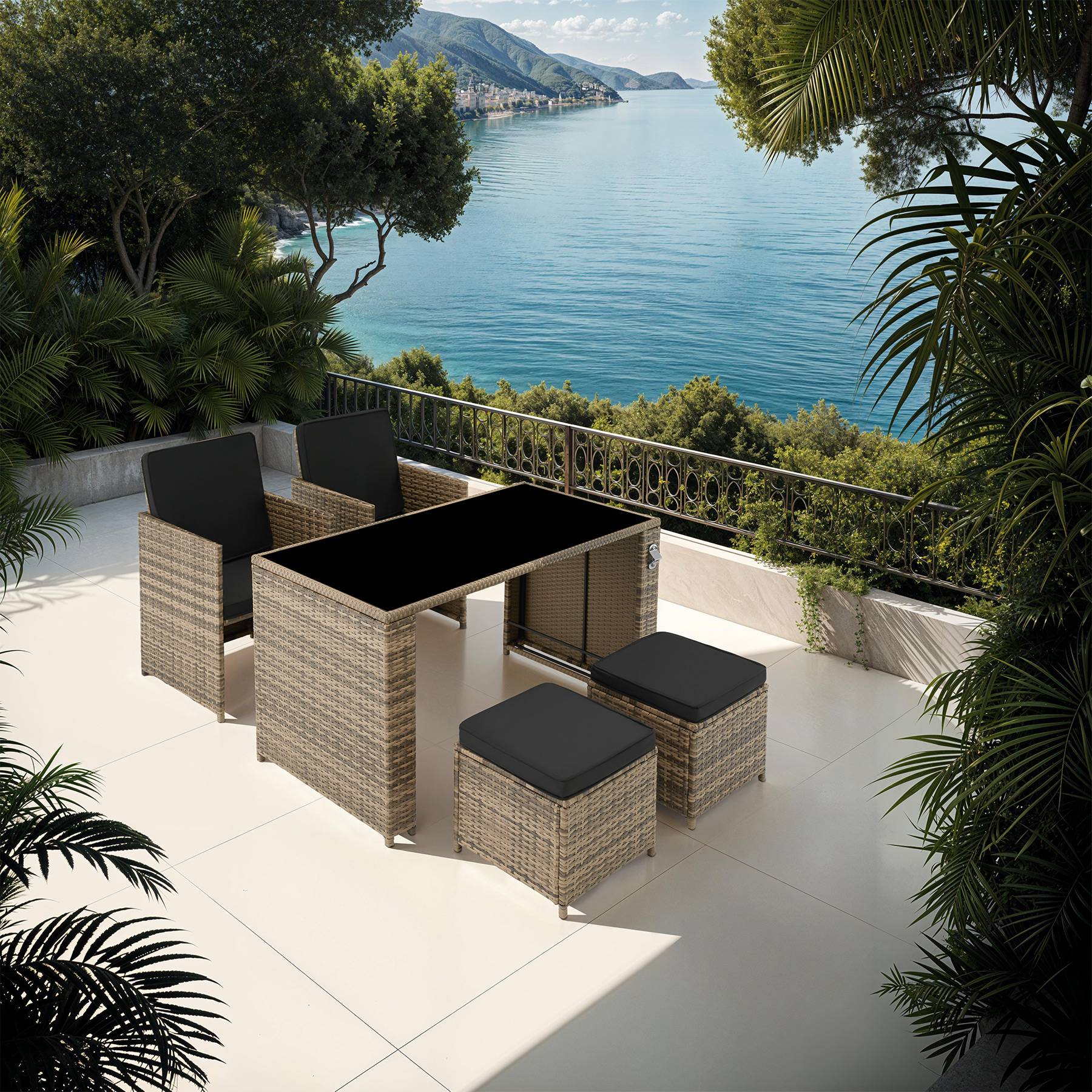 Rattan Sitzgruppe Palermo