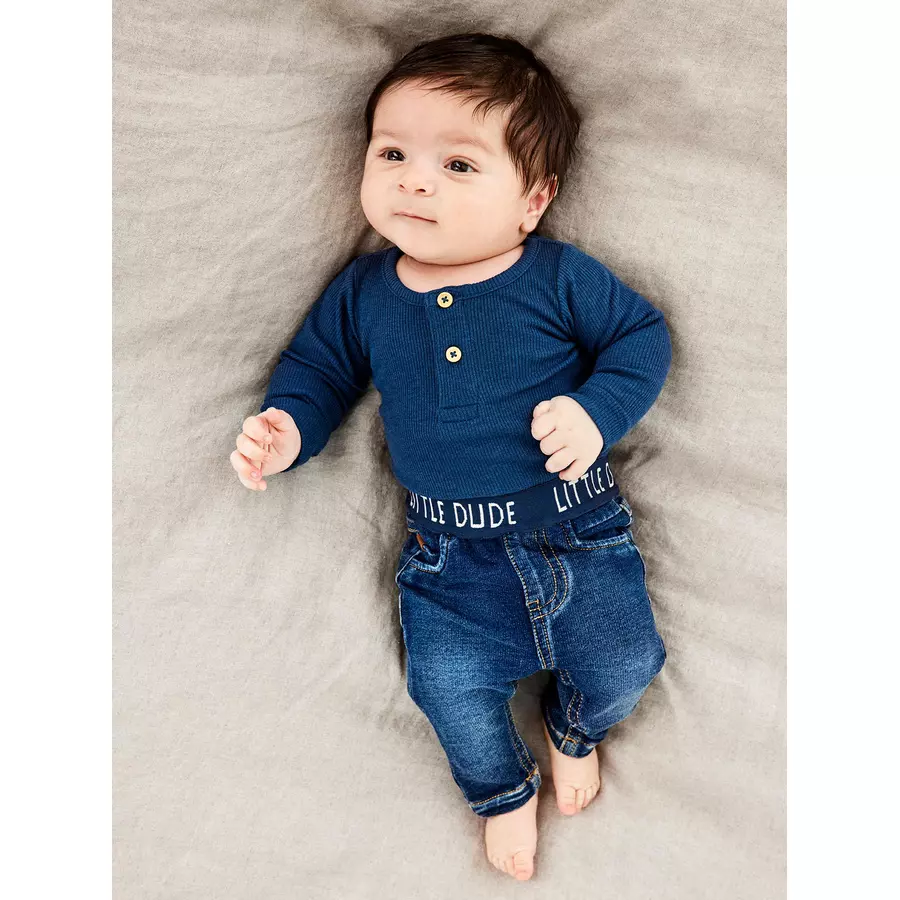 name it Sweatjeans Nbmsilas Dark Blue Denim