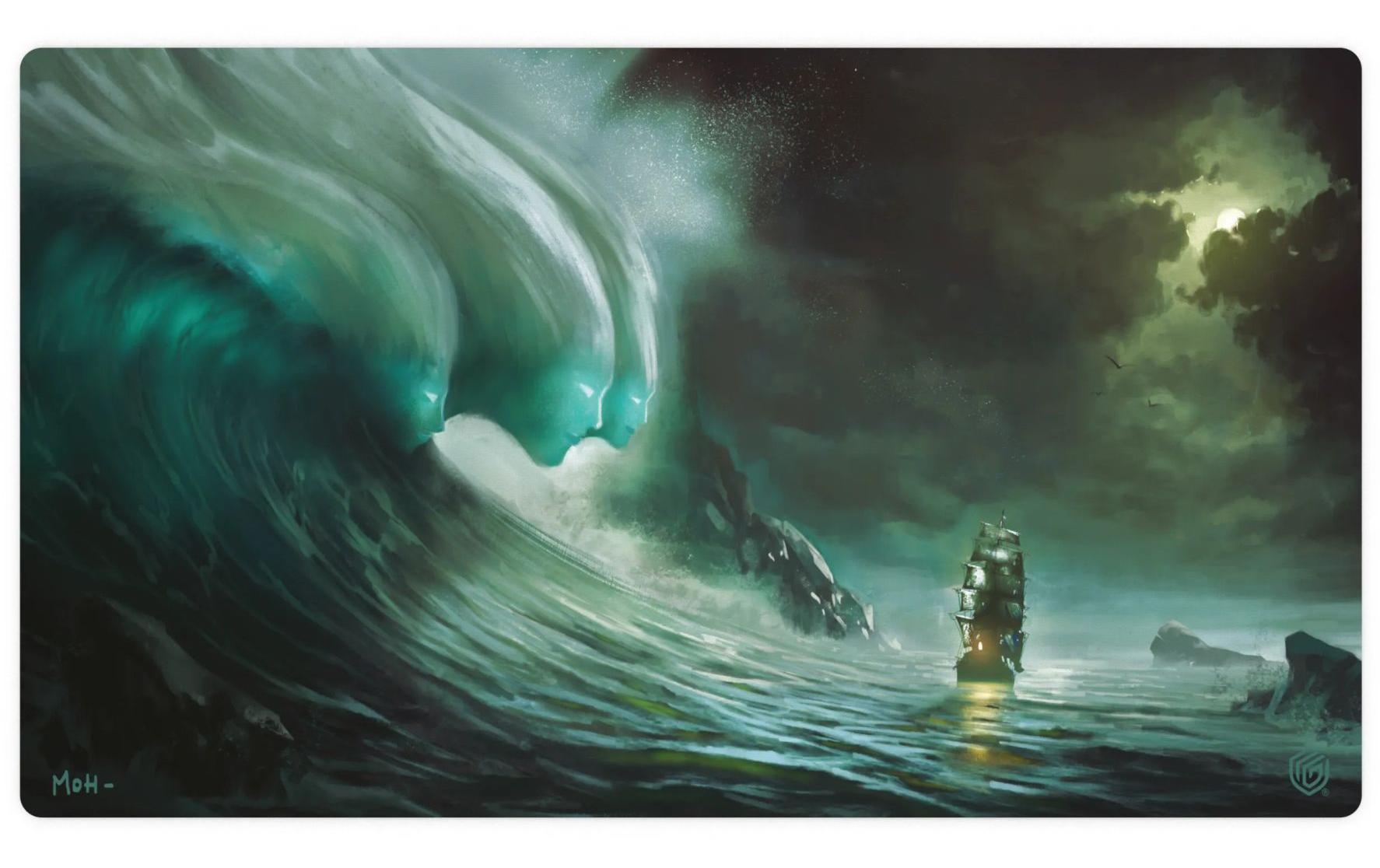 Playmat Artist Edition Spirits of the SeaWeiche und rutschfeste Spielunterlage designt von Maël Ollivier-Henry