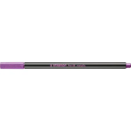 Premium Metallic-Filzstift - STABILO Pen 68 metallic - Einzelstift - metallic rosarot