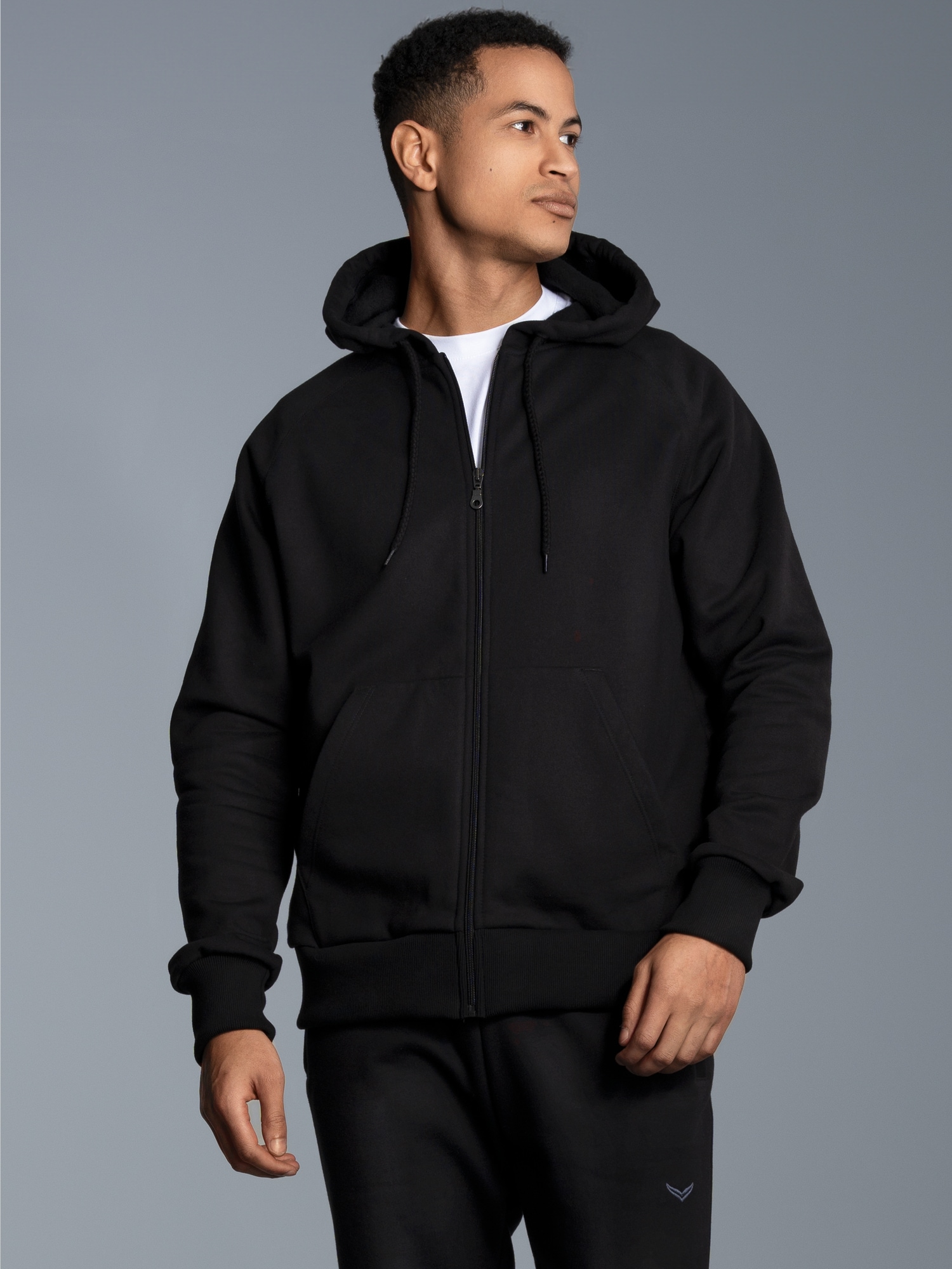 Sweatjacke mit KapuzeSchwarz