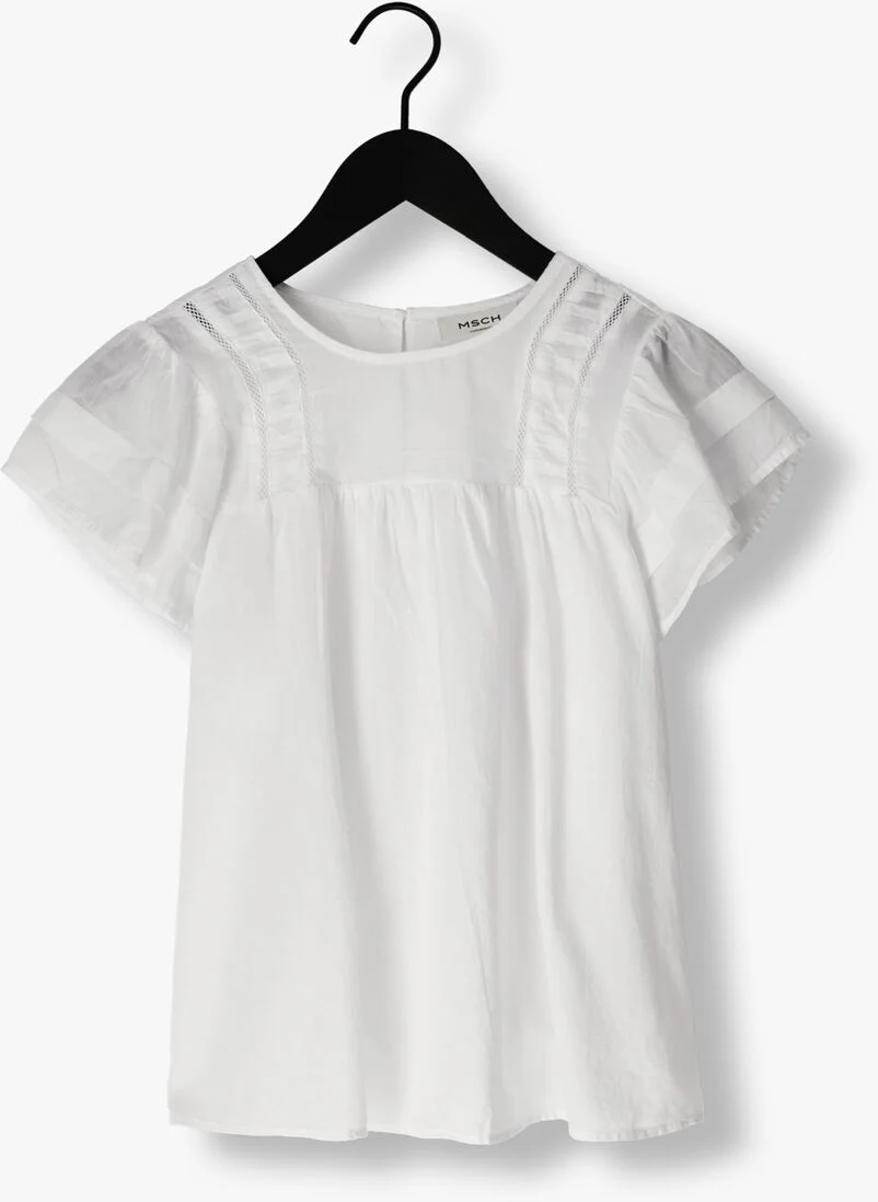 MSCH COPENHAGEN witte msch copenhagen t-shirt mschmossie ss top