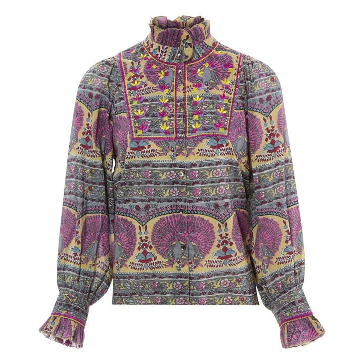 Antik Batik Blouse Tala Voile de Coton | Jaune