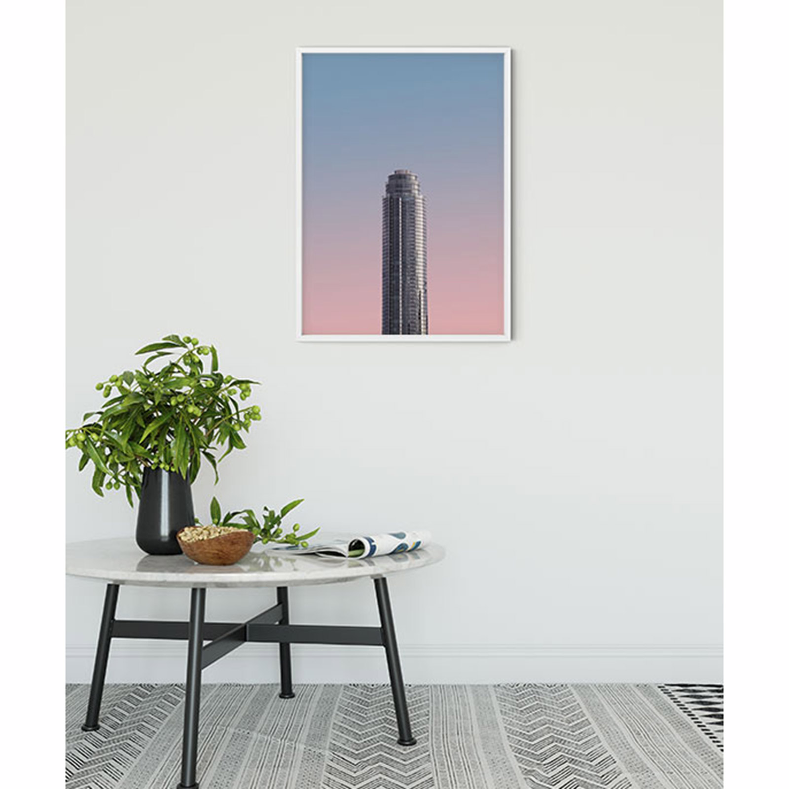 Wandbild MONOLITH - bunt - 50x70 cm