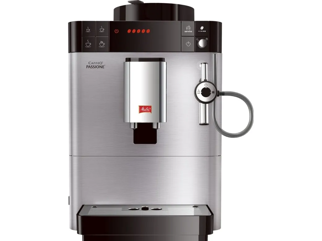 Melitta CAFFEO Passione F54/0-100 - Automatisk kaffemaskine med mælkeskummer - 15 bar - rustfrit stål
