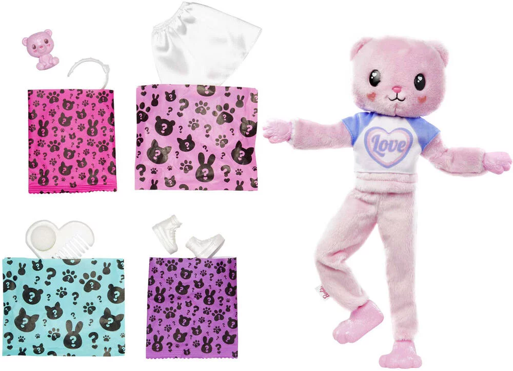BARBIE -  POUPEE CUTIE REVEAL OURSON