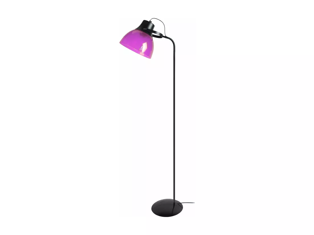 Lampadaire articulé métal noir,taupe 150 cm.