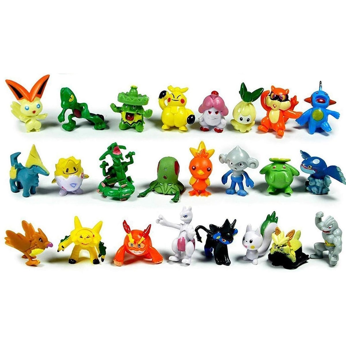 24st söta och färgglada pokémonfigurer