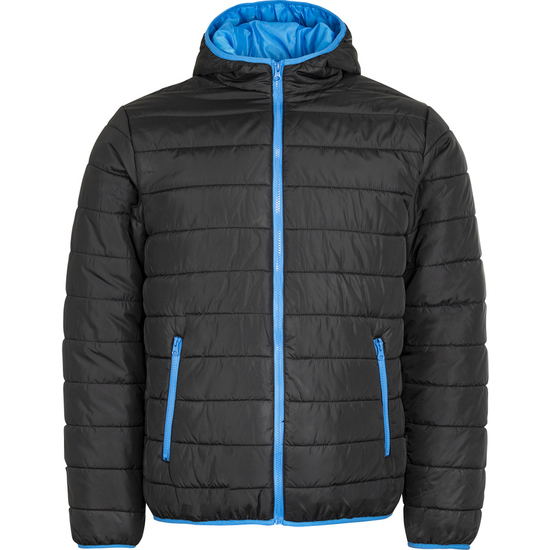 Cerva winterjas heren L zwart/blauw