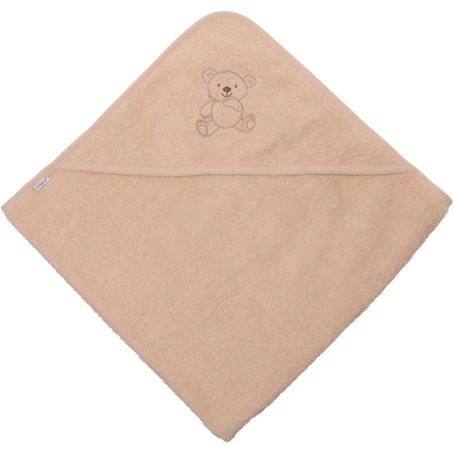 Liliput Kapuzenbadetuch Bär beige