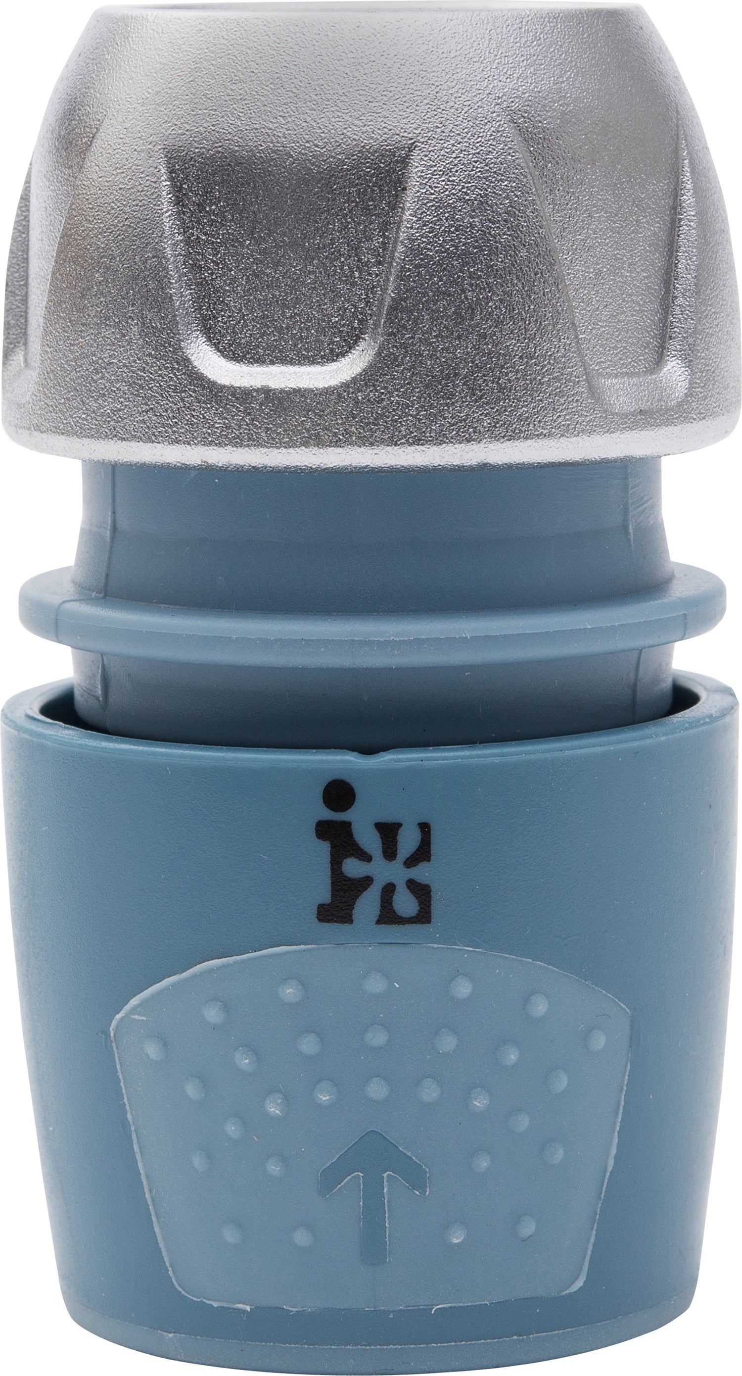 Intratuin premium slangconnector 1/2 3/4 5/8 grijs/blauw