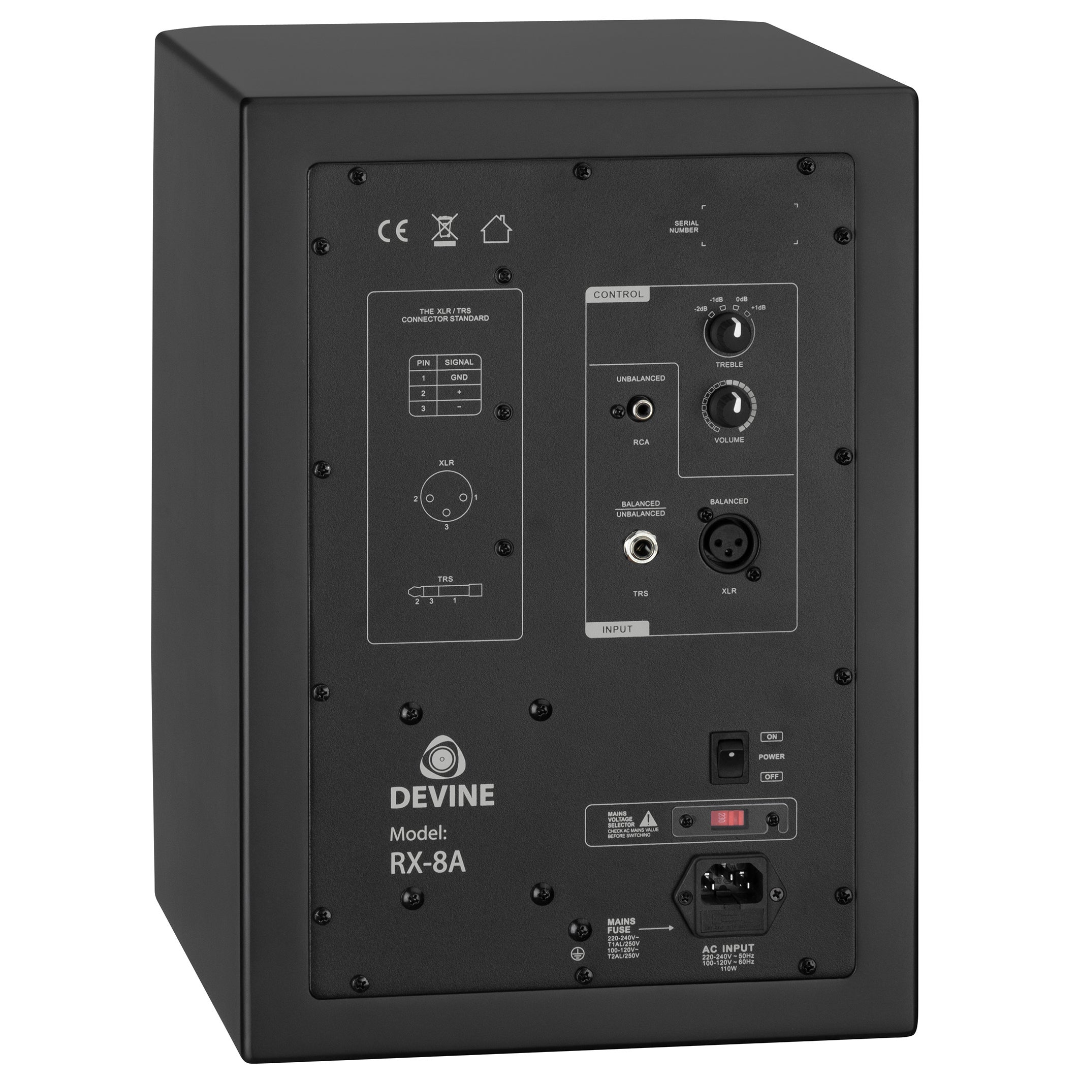 Devine RX-8A Black actieve studiomonitor (per stuk)