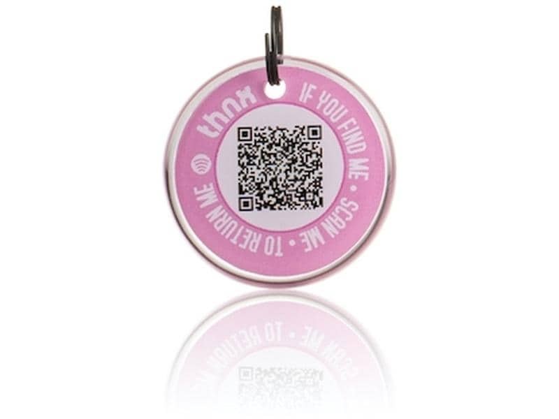 thnxtags Smart Travel Pack XL Pink Smart Tag-Set mit kostenloser und benutzerfreundlicher App