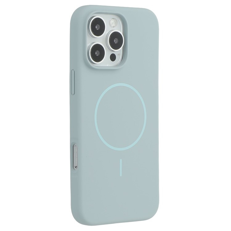 iPhone 16 Pro MagSafe Silikon Case Hülle - Blau