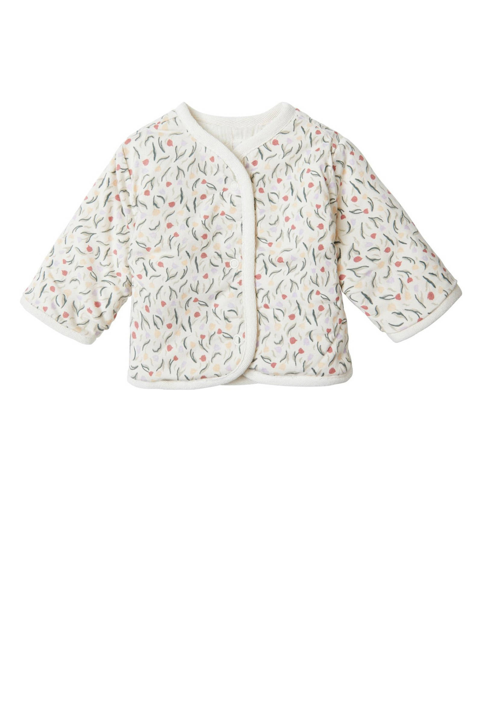 Noppies reversible jasje offwhite/groen