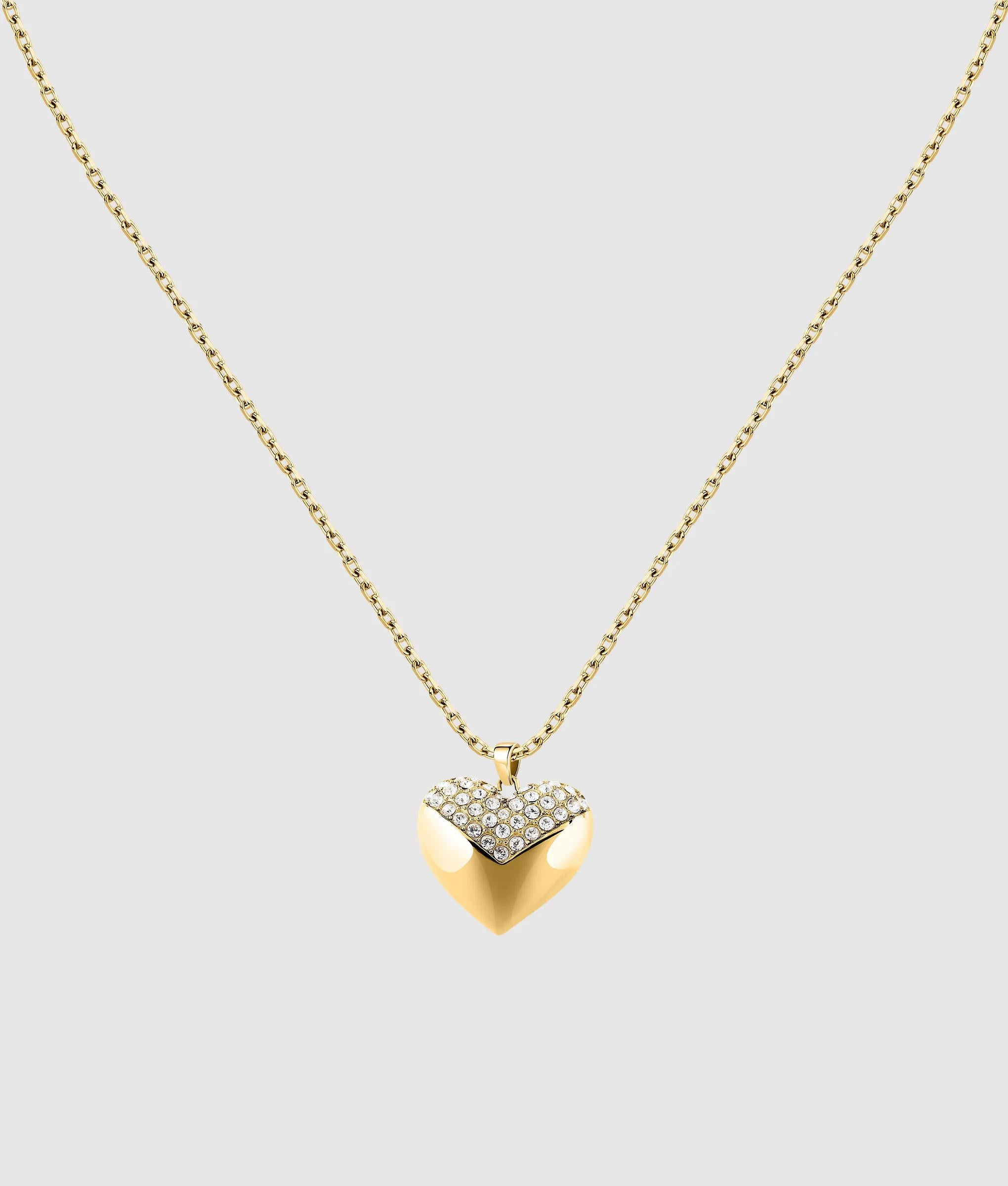 Goudkleurige ketting met hartbedel