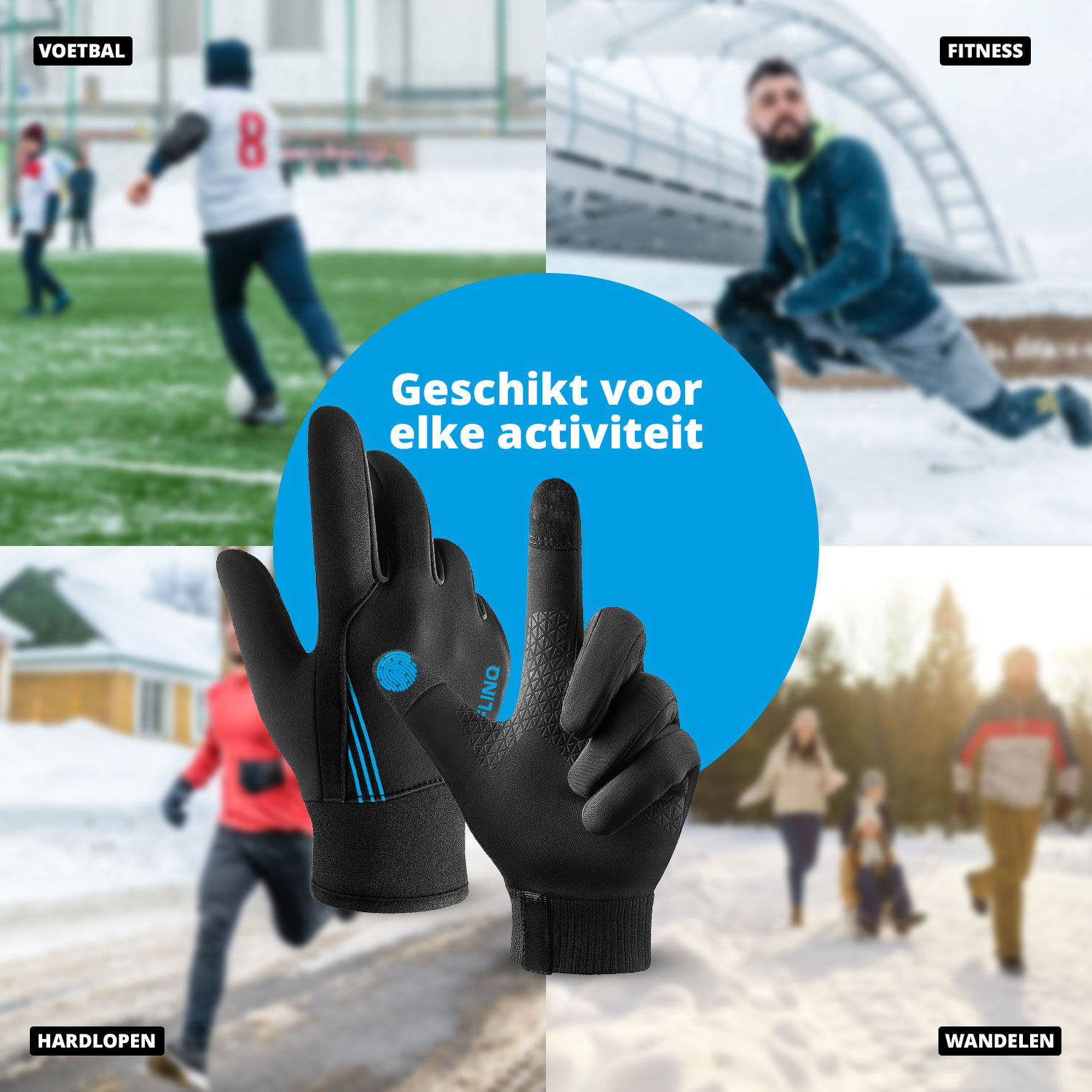 FlinQ Wind/Waterdichte Outdoor handschoenen