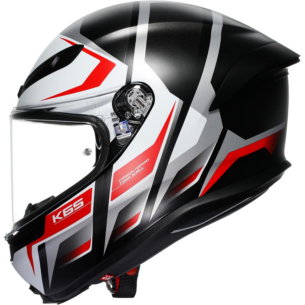 AGV - Casque K6 S Karve Blanc / Noir / Rouge / Mat