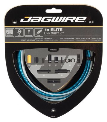 Kit Câble et Gaine pour Dérailleur Jagwire 1x Elite Link Shift Kit Bleu