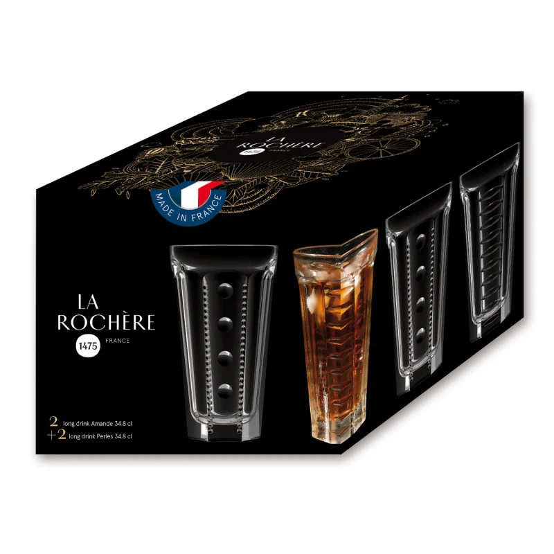 Coffret de 4 long drinks, SAGA La Rochère