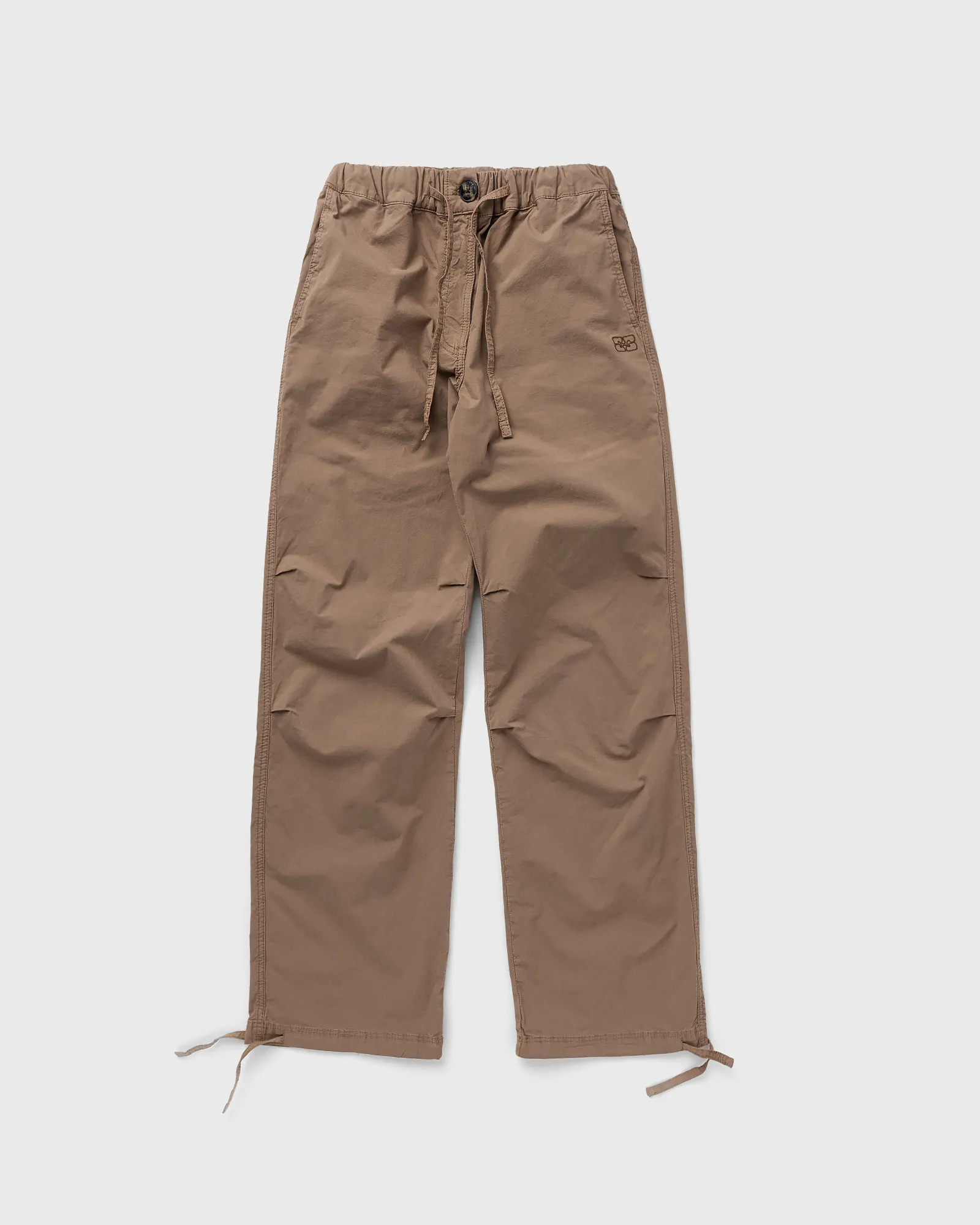 Ganni Washed Cotton Canvas Draw String Pants