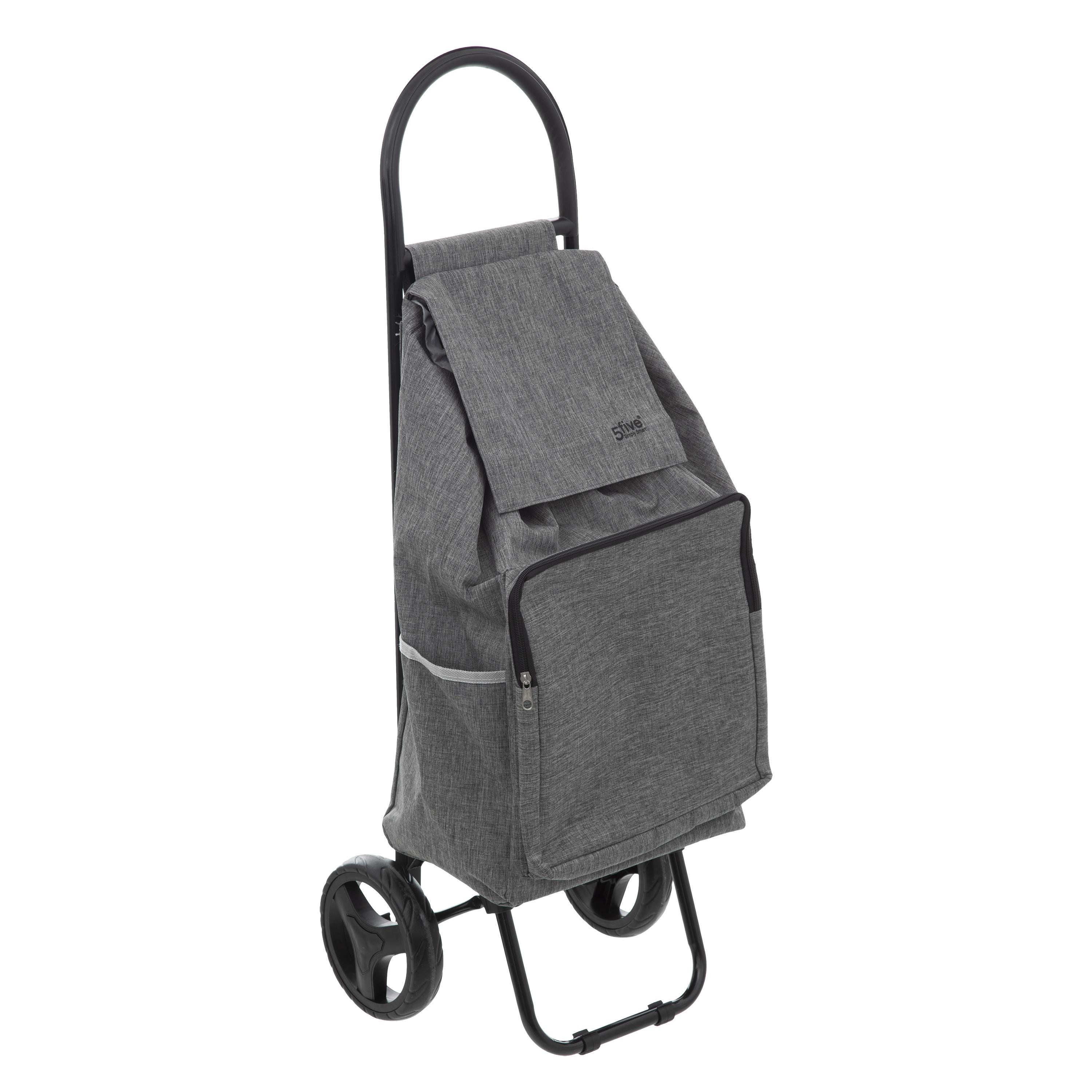 CHARIOT 2 ROUES METAL GRIS NOMADE