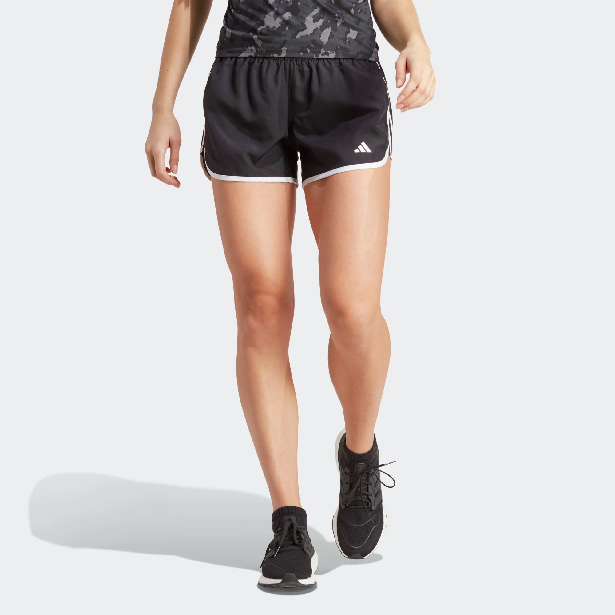 Marathon 20 Running Shorts Dame Black/White