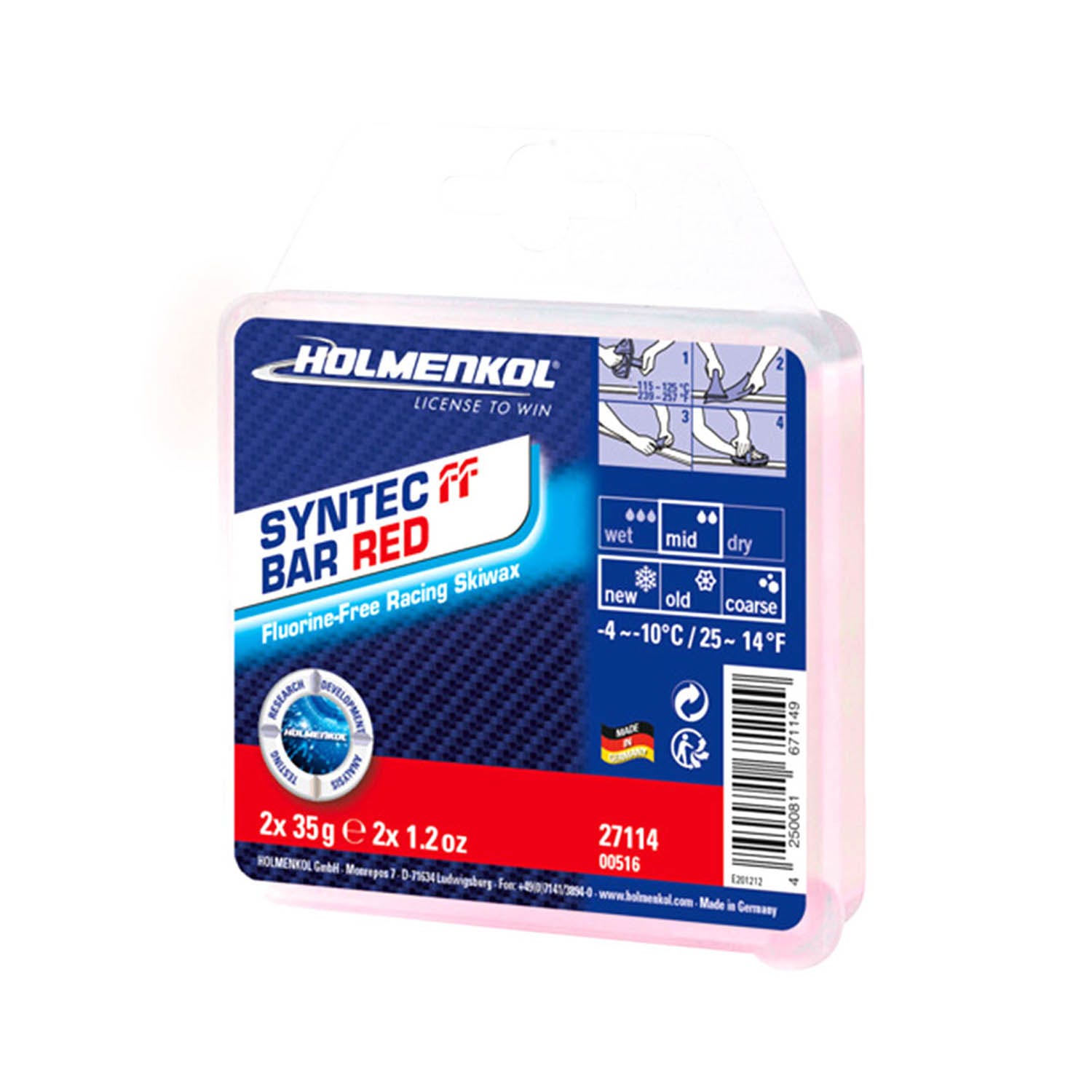 Holmenkol  Syntec FF Bar Red