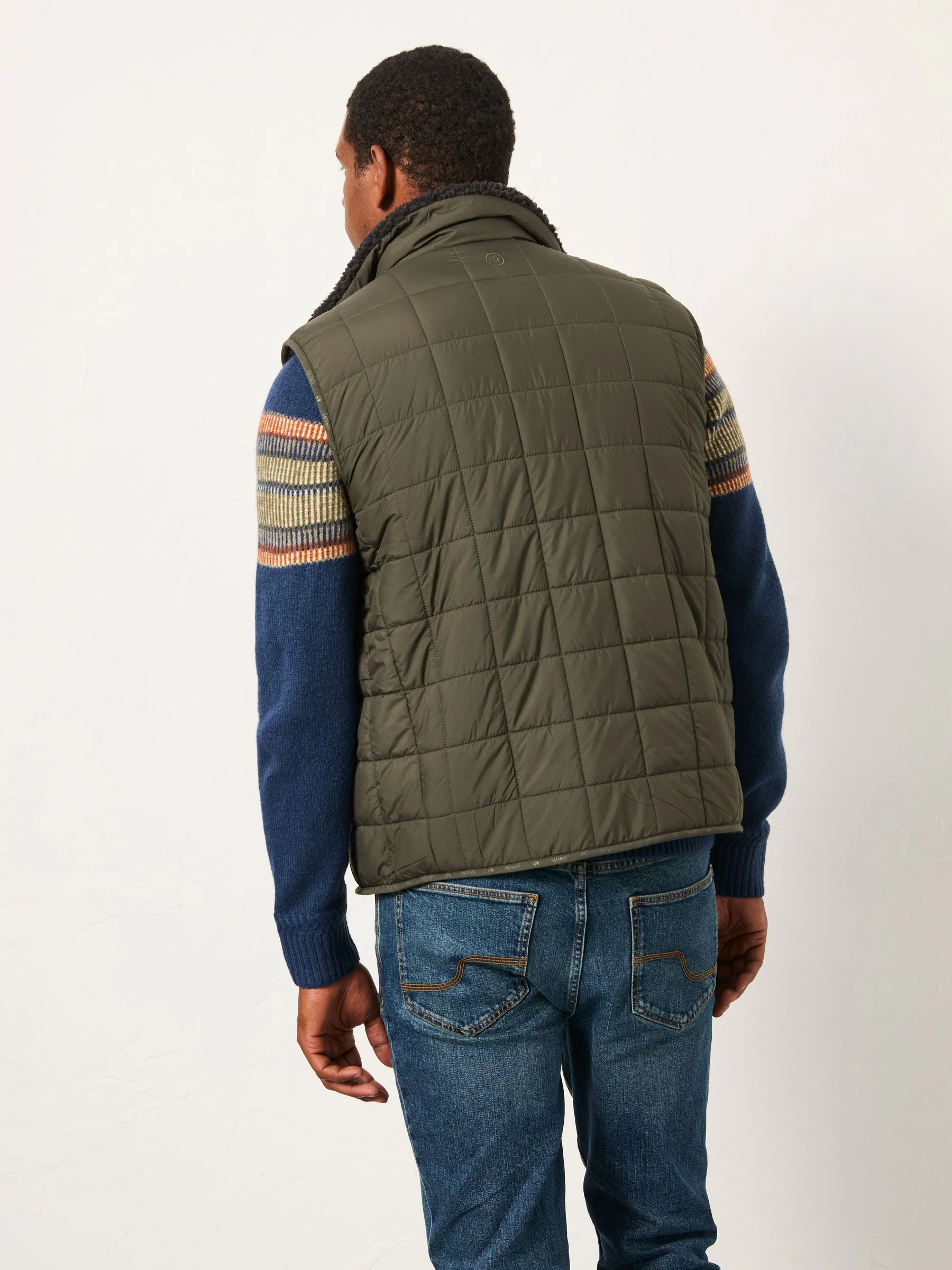 Kakigroen - FatFace 2 in 1 omkeerbare bodywarmer