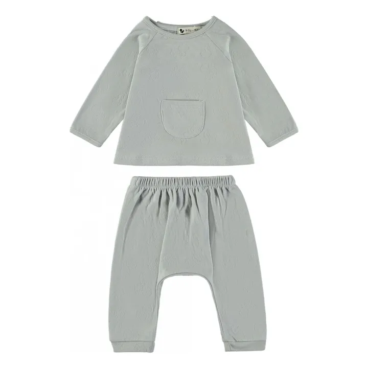 Risu Risu Ensemble Piccolo Coton Bio | Bleu
