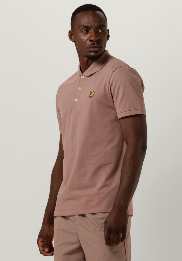 LYLE & SCOTT roze lyle & scott polo plain polo shirt