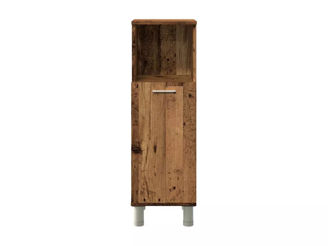 Armoire de salle de bain vieux bois 30x30x95 cm bois ingénierie