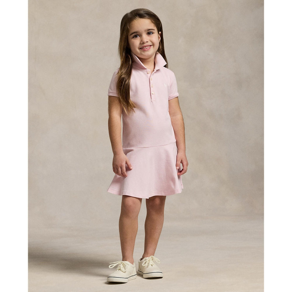 Køb Polo Ralph Lauren Hint Of Pink W/ White Day Kjole