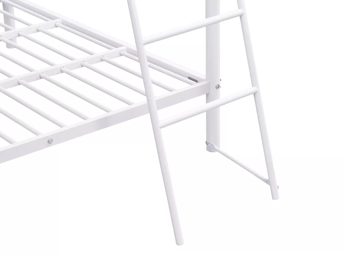 Lits superposés 2 x 140 x 190 cm - Métal - Blanc - GEMINI II