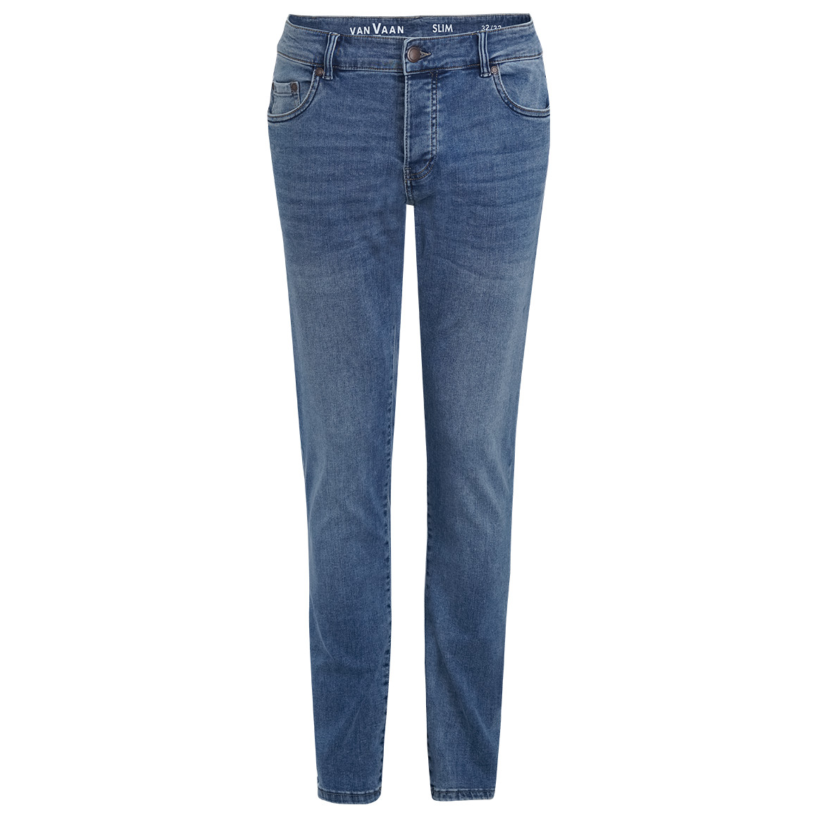 VanVaan Herren Slim-Jeans im Five-Pocket-Style blau