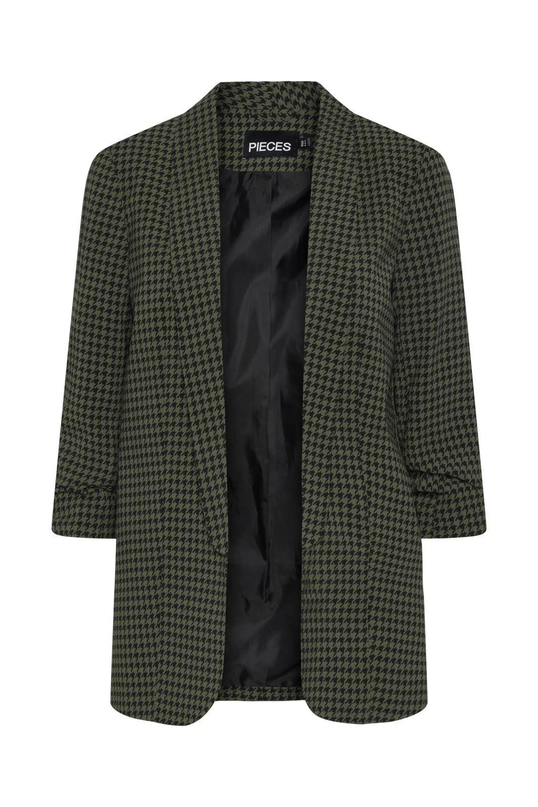 Pieces Pcbosella 3/4 Printed Blazer 4572189 duffel bag houndstooth