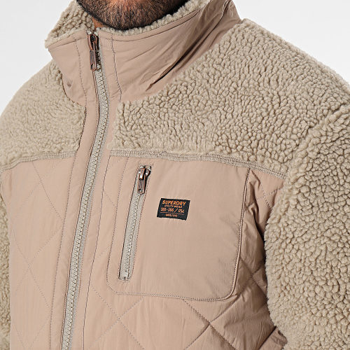 Doudoune Polaire Sherpa Workwear Beige