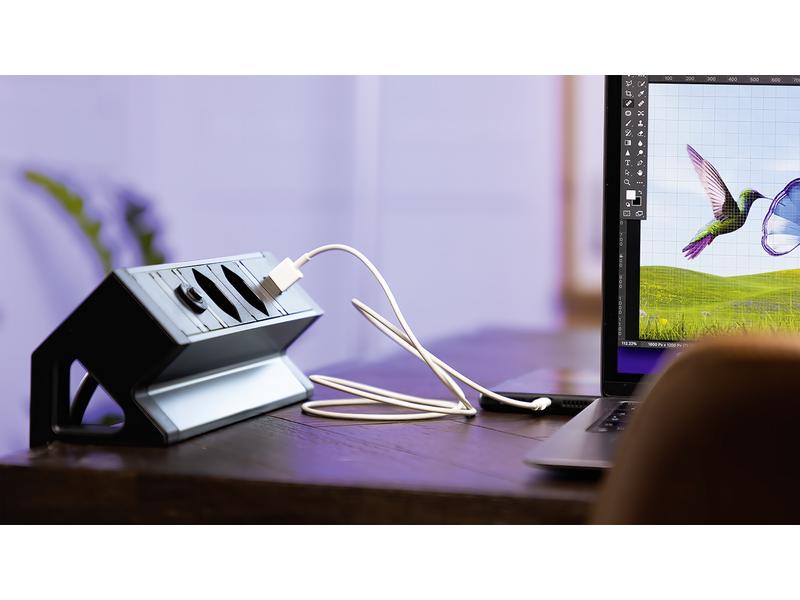 STEFFEN Tischsteckdosenleiste ALU DESK 2x T13, USB-A C, Sch Steckdosenleiste ALU DESK mit 2x T13 Steckdosen, USB Charger Typ A C 5.0 V 3.1A 15.5W und 1.5 m langem Kabel