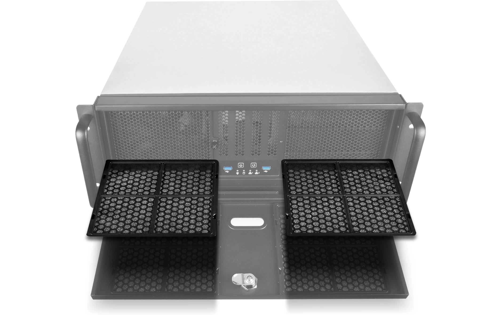 Gehäuse RM400<br>Servergehäuse mit abschliessbarer Fronttür für zusätzliche Sicherheit