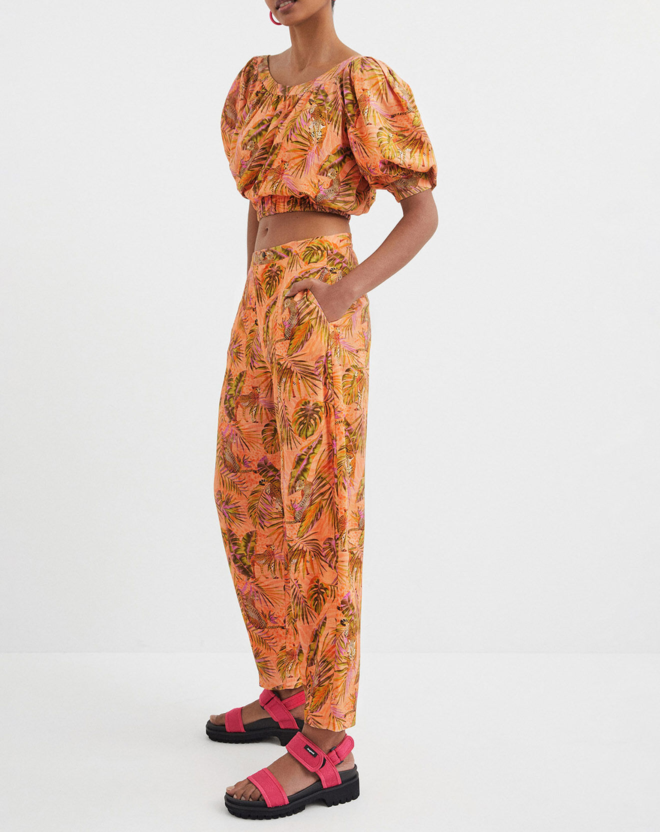 Desigual Pantalon Ayla orange clair